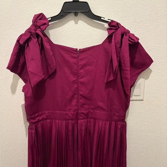 Ivy City Co Rayna Ribboned Elegant Woman’s Deep Pink Dress XXL NEW - Picture 3 of 7